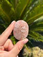 Load image into Gallery viewer, Pink Amethyst Palm Stone 14BA
