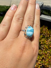 Load image into Gallery viewer, Larimar Ring Size 8.5 45LB