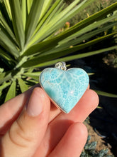 Load image into Gallery viewer, Larimar Heart Necklace 95TH
