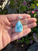 Load image into Gallery viewer, Larimar Teardrop Necklace 84NU