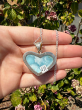 Load image into Gallery viewer, Larimar Heart Necklace 102T
