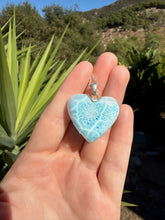 Load image into Gallery viewer, Larimar Heart Necklace 78N