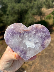 Lavender Pink Amethyst Heart