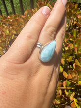 Load image into Gallery viewer, Larimar Ring Size 5.5+ Adjustable 38LH