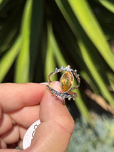 Load image into Gallery viewer, Citrine Eye Ring Size 8.5 50RC