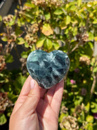 Blue Fluorite Heart 120VI