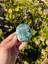 Load image into Gallery viewer, Blue Fluorite Palm Stone 80VA
