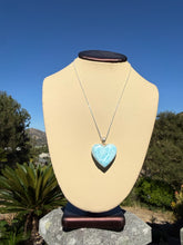 Load image into Gallery viewer, Larimar Heart Necklace 78N