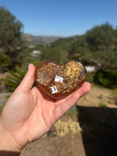 Load image into Gallery viewer, Carnelian Agate Druzy Heart 44HA