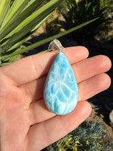 Load image into Gallery viewer, Larimar Teardrop Necklace 162TQ