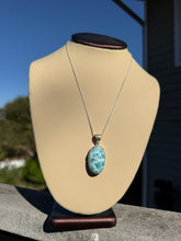 Load image into Gallery viewer, Larimar Oval Necklace 102LR