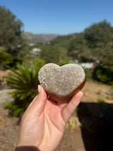 Load image into Gallery viewer, Carnelian Agate Druzy Heart 44HA