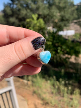 Load image into Gallery viewer, Larimar Heart Sterling Silver Pendant