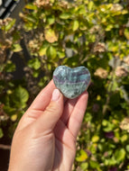 Blue Fluorite Heart 35EHB