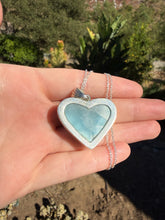 Load image into Gallery viewer, Larimar Heart Necklace 95TH
