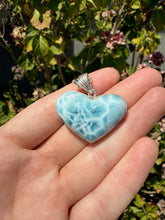 Load image into Gallery viewer, Larimar Heart Necklace 102T
