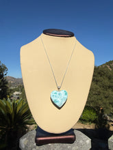 Load image into Gallery viewer, Larimar Heart Necklace 120KI