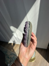 Load image into Gallery viewer, Amethyst Heart on Stand 55HS