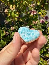 Load image into Gallery viewer, Larimar Heart Necklace 102T