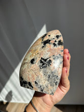Load image into Gallery viewer, Black Tourmaline Feldspar Flame 222TO
