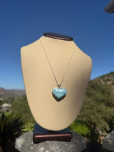 Load image into Gallery viewer, Larimar Heart Necklace 84H