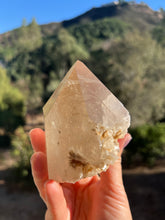 Load image into Gallery viewer, Citrine Tower with Mica and Albite Raw Section