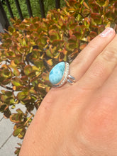 Load image into Gallery viewer, Larimar Ring Size 5.5+ Adjustable 38LG