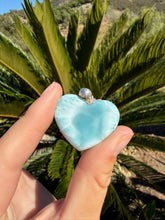 Load image into Gallery viewer, Larimar Heart Necklace 84CW