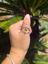 Load image into Gallery viewer, Citrine Eye Ring Size 11.5 50AA