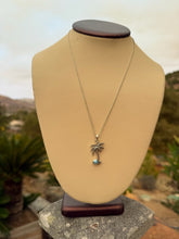 Load image into Gallery viewer, Larimar Palm Tree Necklace 60PT