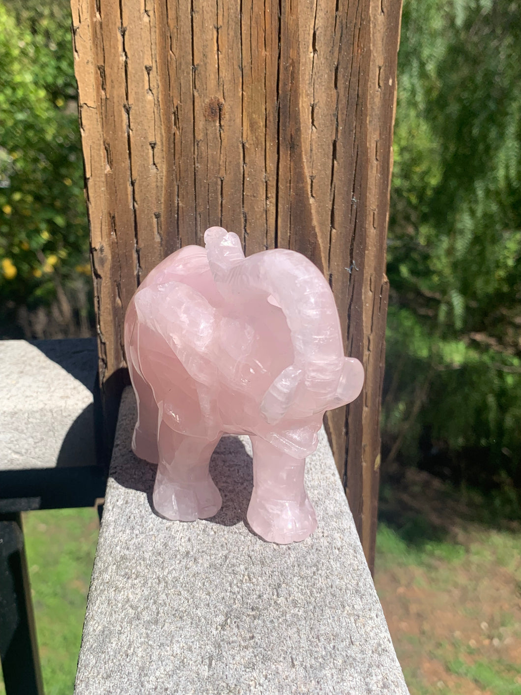 Rose Quartz Elephant