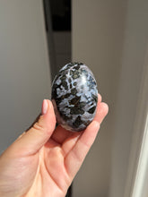 Load image into Gallery viewer, Indigo Gabbro Palm Stone Intuitively Selected 25AH