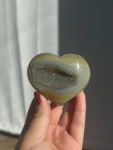 Load image into Gallery viewer, Agate Druzy Heart 40CPA