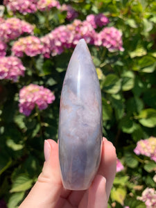 Pink Amethyst Druzy Flame