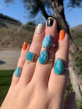 Load image into Gallery viewer, Larimar Sterling Silver Adjustable Rings *Variety