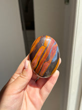 Load image into Gallery viewer, Hematite Tigers Eye Palm Stone Intuitively Selected 28LM