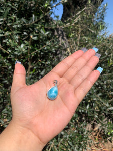 Larimar Teardrop Pendent