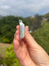 Load image into Gallery viewer, Larimar Square Sterling Silver Pendant