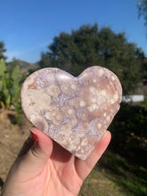 Load image into Gallery viewer, Pink Amethyst Heart on Stand