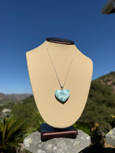Load image into Gallery viewer, Larimar Heart Necklace 84CW