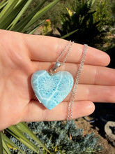 Load image into Gallery viewer, Larimar Heart Necklace 78N