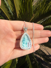 Load image into Gallery viewer, Larimar Teardrop Necklace 84NU