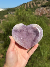 Load image into Gallery viewer, Pink Lavender Amethyst Heart With Stand 140GH