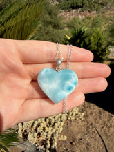 Load image into Gallery viewer, Larimar Heart Necklace 90TR