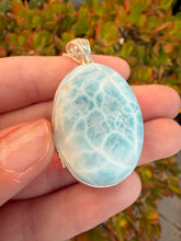 Load image into Gallery viewer, Larimar Oval Necklace 172BL
