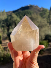 Load image into Gallery viewer, Citrine Tower with Mica and Albite Raw Section