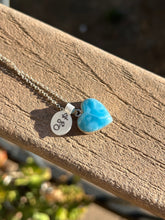 Load image into Gallery viewer, Larimar Heart Sterling Silver Pendant