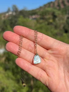 Boulder Opal 24kt Gold Overlay Brass 18"