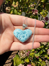 Load image into Gallery viewer, Larimar Heart Necklace 102T