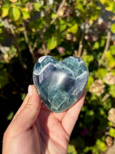 Load image into Gallery viewer, Blue Fluorite Heart 120VC